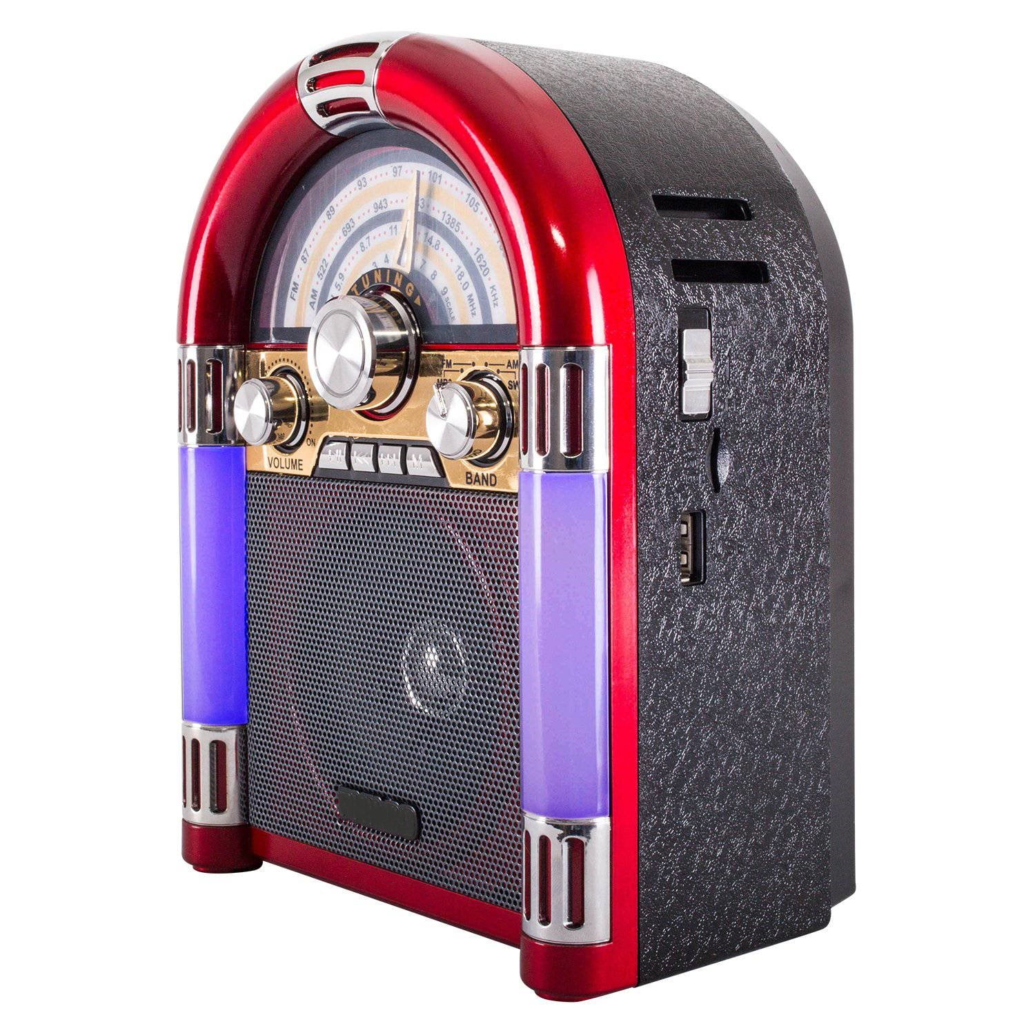 Radio Rockola Bluetooth Mini Retro Fm Knasta Chile