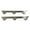 argent, variant on Esquirla 2 Pieces Stainless Steel Counter Covers Filler Easy to Install Lightweight Kitchen Tool Edge Cover for top argent