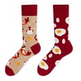 thumbnail image 6 of OOKWE Unisex Funny Crew Socks Novelty AB Asymmetric Colorful Cartoon Cotton Hosiery, 6 of 19