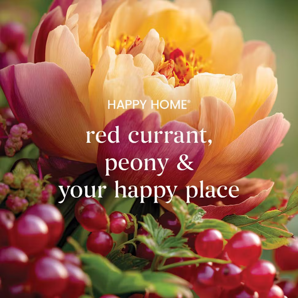 thumbnail image 3 of Yankee Candle Limited Edition HAPPY HOME Original Large Scented Jar Candle, 22 oz - Red Current & Peony, 3 of 3