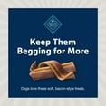thumbnail image 6 of Blue Buffalo Sizzlers Bacon-Style Dog Treats with Real Pork, Cheddar Flavor, 15-oz. Bag, 6 of 9
