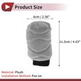 thumbnail image 4 of Unique Bargains Gear Shift Knob Cover Universal for Car SUV Truck RV Put-on Stick Shifting Handle Protector Plush Gray, 4 of 7