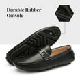 thumbnail image 5 of Bruno Marc Men Fashion Classic Loafers Driving Moccasins Shoes For Men Slip on Lightweight Loafers Shoes BM-PEPE-3 BLACK Size 6.5, 5 of 5