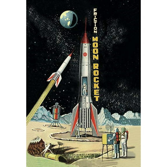 Friction Moon Rocket Fine art canvas print (20" x 30")