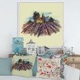 thumbnail image 2 of Designart 'Landscape With Blooming Lavender and Village House' Traditional Framed Canvas Wall Art Print, 2 of 5