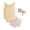 Light Yellow, variant on WUANDIXFA Babygirl Summer Outfits Girls Sleeveless Short Sleeved Romper and Shorts Set with Fashionable Letter Print 6-12 Months,Light Pink
