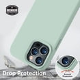 thumbnail image 4 of Compatible with iPhone 13 Pro Max Case, Liquid Silicone Full Body Protective Case with [Anti-Scratch] [Soft Microfiber Lining] [Camera Protective] for iPhone 13 Pro Max 6.7 inch, Mint, 4 of 5