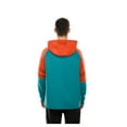 thumbnail image 5 of Men's New Era  Aqua Miami Dolphins Combine Authentic Color Block Raglan Pullover Hoodie, 5 of 5