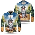 thumbnail image 3 of Happy Father's Day Bernese Mountain Dog Playing Basketball with Best Dad Jersey All Over Print 3D Baseball Jacket Berner Lover Gifts Bomber Jacket Softball - 13006, 3 of 6