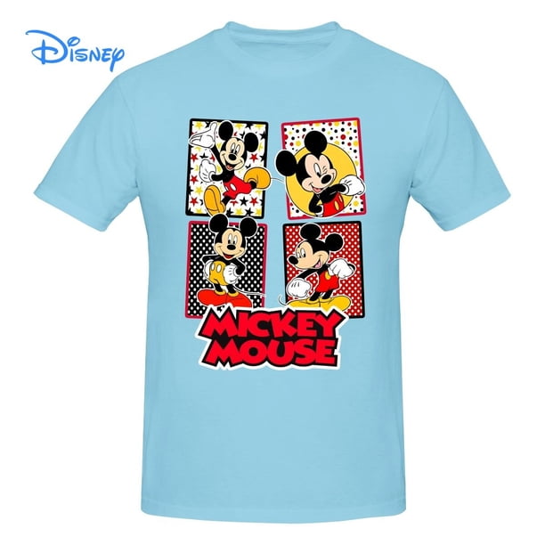 Disney Mickey Mouse T shirt Harajuku Short Sleeve T-shirt 100% Cotton Graphics Tshirt Brands Tee TopXL Gao Jinjia LED