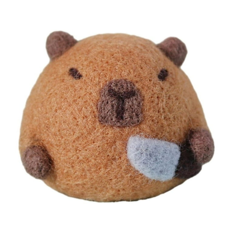Zeiwohndc Needle Felting Set Capybara Felting Starter Kits with