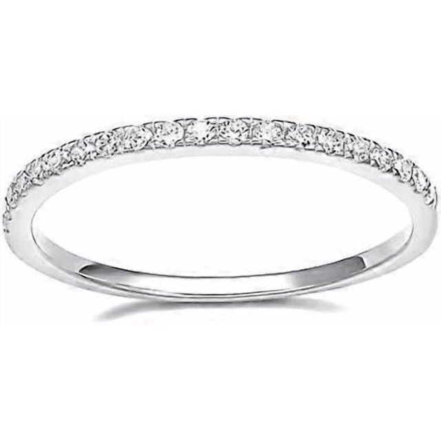 2mm 925 Sterling Silver Wedding Band Cubic Zirconia Half Eternity Stackable Engagement Ring Size 3-13