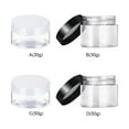 thumbnail image 4 of Tarro de crema facial DIY soportes de embalaje soporte de almacenamiento transparente sellado con tapa envase cosmético de plástico para salón Almacenamiento y organización del hogar tipo 4 Billuyoard HA062036-04, 4 of 6