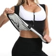 thumbnail image 1 of Sweat Corset Women Sauna Sweat Vest Workout Compressing Zipper Corset Fitness Slimming Vest, 1 of 10