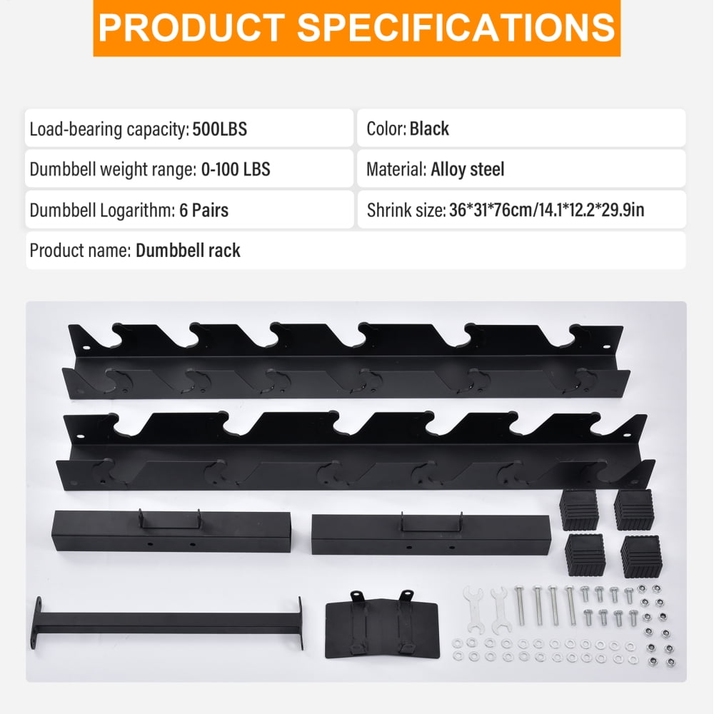 ZHAO Weight Storage Racks Heavy Duty A-Frame Dumbbell Holder Weight Stand Store 6 Pairs of Dumbbells Tree Shape Space Saver for Home Gym Workout effective
