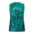 thumbnail image 5 of Raeneomay Off Shoulder Tops for Women Retro Ethnic Style Feather Printed Sleeveless Tank Tops, 5 of 5