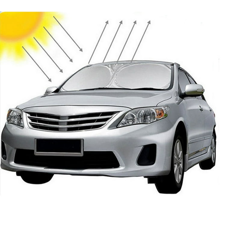 2 Pack] iClover Car Window Shade Sunshade Jumbo-Shields