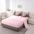 thumbnail image 5 of Castle Fairy Kawaii Cats Twin Bedding Sets,Chic Floral Flowers Bedding Comforter Set, 5 of 8