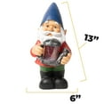 thumbnail image 4 of ‎Vp home - Gnome Solar Powered LED Outdoor Decor Garden Light 6x13 inch Blue, 4 of 7