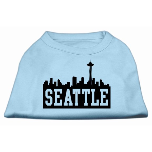 Pet Dog Cat Shirt Screen Printed, "Seattle Skyline"