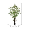 thumbnail image 2 of Vickerman 7' Artificial Potted Black Japanese Bamboo Tree., 2 of 3