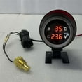 thumbnail image 2 of Round Led Digital Car Truck Water Temp Gauge Temperature Sensor B, 2 of 5