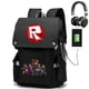 thumbnail image 4 of ROBLOX mochila de día de nariz roja, juego de RED Social, mochila periférica, bolsa de estudiante, regalo de cumpleaños para niñas, niños, niños, 4 of 4