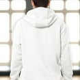 thumbnail image 3 of Elegant Comfort Men's Fleece Hoodies, Moisture Wicking & Breathable, Pullover Hooded Sweatshirt, Small, White, 3 of 5