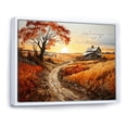 thumbnail image 2 of Designart "Farmhouse Farmstead Mosaic Painting III" Farm Floater Framed Canvas Art Print, 2 of 7