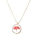 thumbnail image 1 of Collar con colgante de flores secas, collar de girasol de resina para mujeres y niñas, 1 of 5