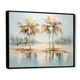 thumbnail image 2 of Designart "Plam Trees Solutide II" Floral Floater Framed Wall Art Print, 2 of 7