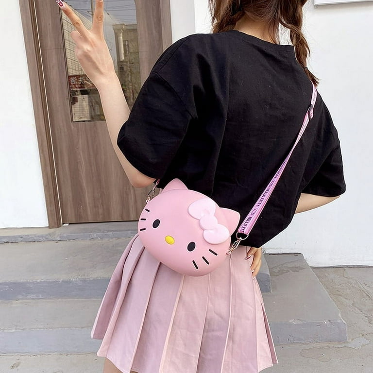 Hello Kitty Crossbody Bag For Women Kawaii Messenger Bag Travel 3d Shoulder  Bag Small Purse Phone Bag 12cm and 20cm 