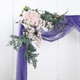 thumbnail image 5 of Efavormart 18Ft Purple Sheer Organza Curtain Panels, Window Scarf Valance Wedding Arch Draping Fabric for Top Table Event Party Home Decor Stair Bow Backdrop Curtain Decoration, 5 of 11