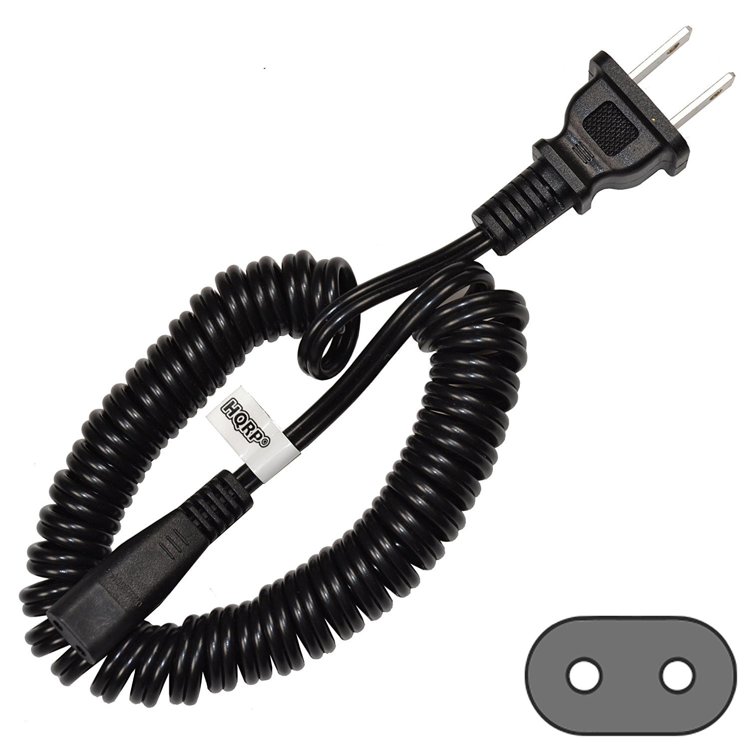 HQRP AC Power Cord for Philips Norelco 4412LC 4805XL 4415LC 4845XL
