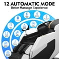thumbnail image 5 of 2026 Upgraded Massage Chair Full Body Zero Gravity 4D SL Track Yoga Stretching, AI Voice, White, 5 of 11