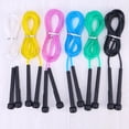 thumbnail image 4 of FRCOLOR Sports Jump Rope Durable Battle Rope for Children with PVC Material Assorted Color Non-Slip Handle Adjustable Length,106.3"X0.79"X0.79", 4 of 5