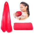 thumbnail image 1 of Adeton Esponja de red africana exfoliante paño de lavado exfoliante corporal esponja de baño larga auténtica auténtica Sapo ducha accesorios de baño parte trasera del pie cuero cabelludo exfoliante re, 1 of 5