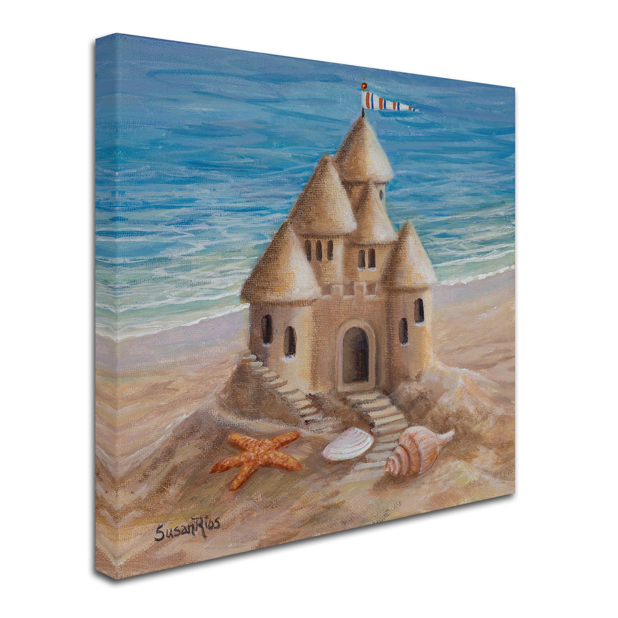 Trademark Fine Art 'Sand Castle' Canvas Art by Susan Rios