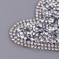 thumbnail image 3 of Borde de tela blanco y rojo de bricolaje tela de encaje apliques de costura artesanal - Plata A, tal se describe Soledad Rhinestone Iron on Applique, 3 of 10