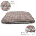 thumbnail image 3 of Checkered Pet Bed, Colorful Fresh Summertime Pattern Design Gingham Plaid Striped Traditional Picnic, Resistant Pad for Dogs and Cats Cushion with Removable Cover, 24" x 39", Multicolor, by Ambesonne, 3 of 4