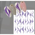 thumbnail image 1 of 5pcs Colorful Ribbon Magic Simple Ballet Streamer Line Pattern Adheisve Nail Art Stickers Decals Manicure（DP1415）, 1 of 1