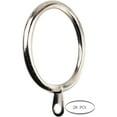 thumbnail image 2 of MERIVILLE 28 pcs Satin Nickel 2-Inch Inner Diameter Metal Curtain Rings with Eyelets, 2 of 2