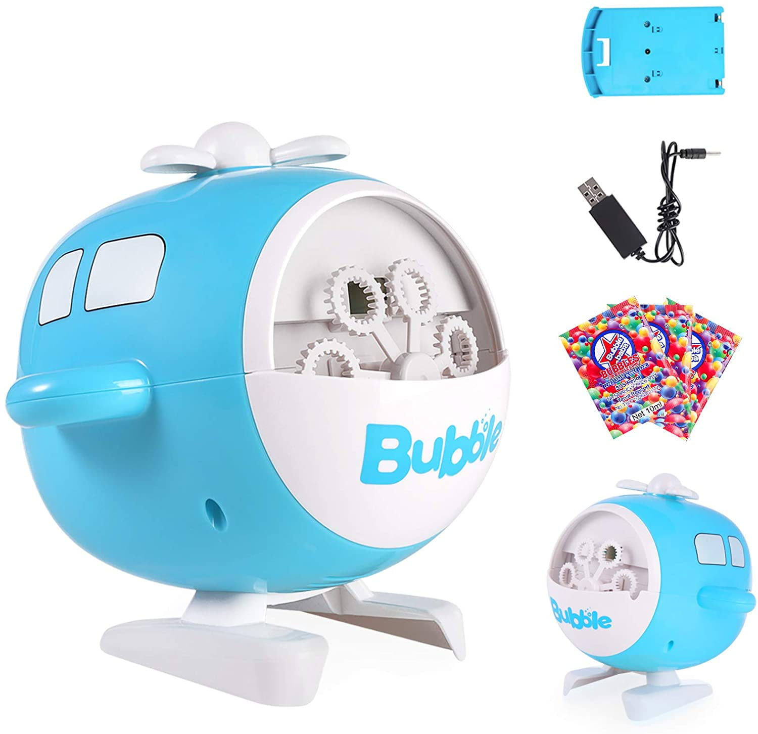 Bubble Machine 3000 Bubbles Per Minute, Battery Operated Plugin