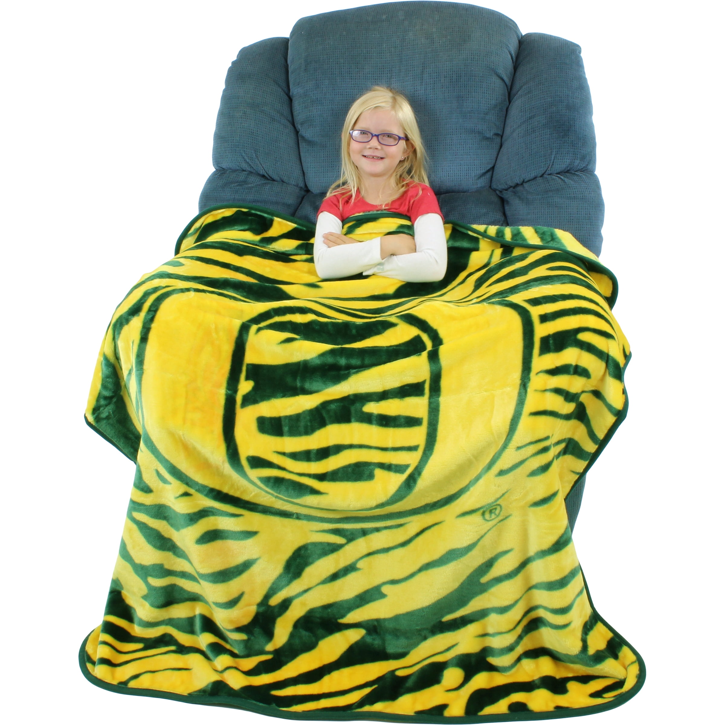 College Covers Everything Comfy Oregon Ducks Soft Raschel Throw Blanket, 60" x 50"