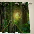 thumbnail image 4 of Green Forest Landscape Modern Window Curtains for Living Room Luxury Bedroom Blinds Drapes Door Curtains, 4 of 7