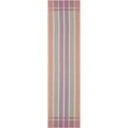 thumbnail image 2 of Unique Loom Outdoor Striped Collection Area Rug - Dash (2'  x 8' Runner Pink and Lavender/Ivory), 2 of 9