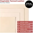 thumbnail image 3 of ELW Vegetable Tanned Leather 8-9 Oz. 3.2-3.6mm Thickness  Pre-Cut 8"x48"  Tooling Leather Cowhide - Full Grain Leather Good for Crafting, Saddlery, Home Decor, Holsters, Knife Sheaths, Stamping, 3 of 9
