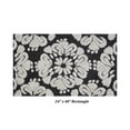 thumbnail image 3 of Better Trends 24" x 40" Bathroom Rugs 100% Cotton Soft Water Absorbent Non Slip Bath Mat Machine Washable Rug (Charcol) Medallion Collection, 3 of 6