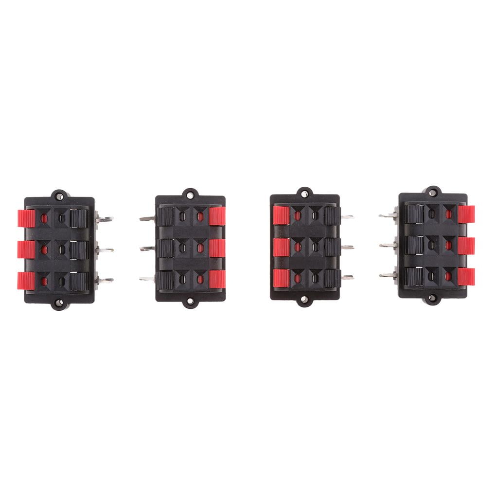 Audio Speaker Terminal, 4 Pieces Audio Terminal Connection Terminal