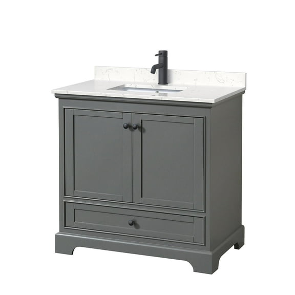 Wyndham Collection Wcs202036s-Vca-Mxx Deborah 36" Free Standing Single Basin Vanity Set -